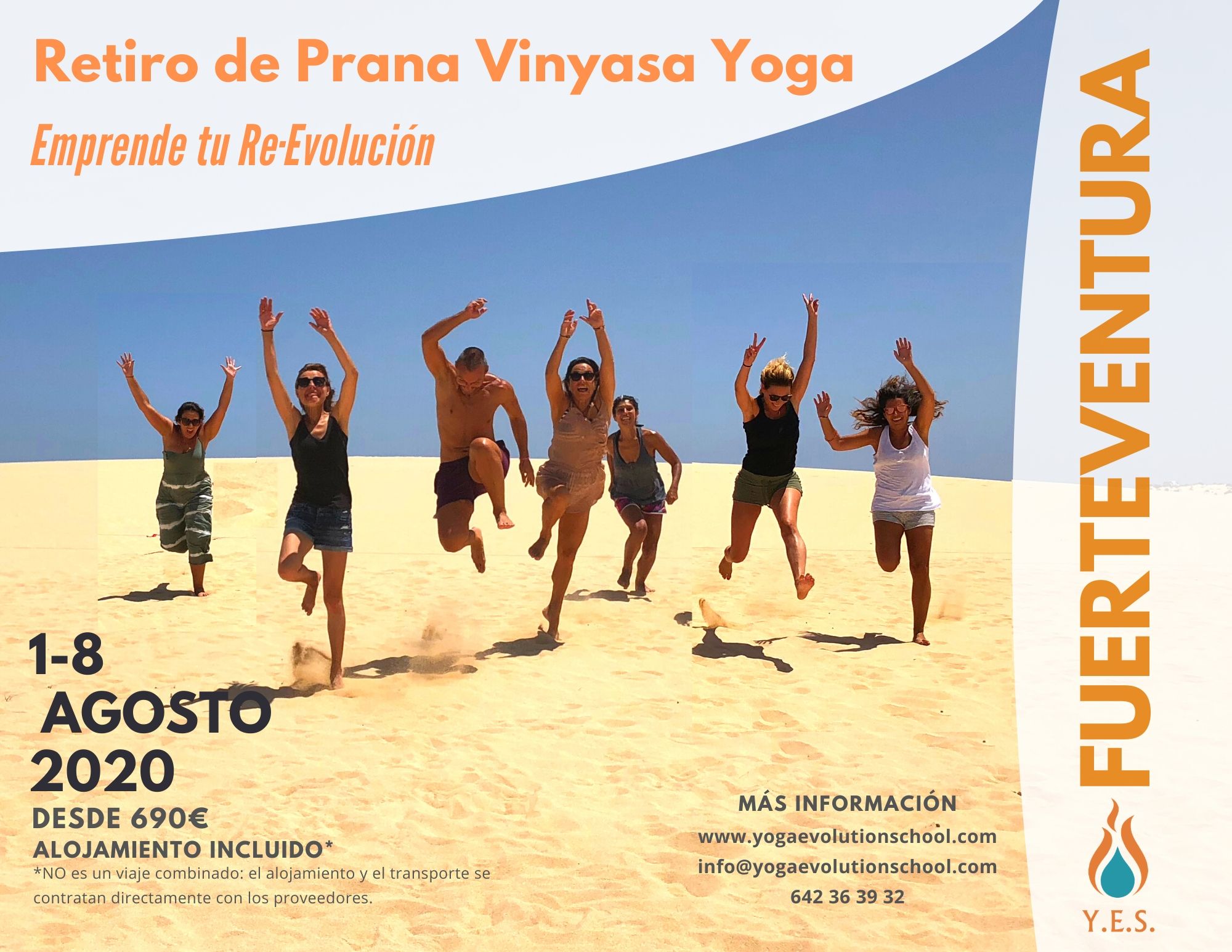 Retiro Prana Flow Vinyasa Yoga Fuerteventura