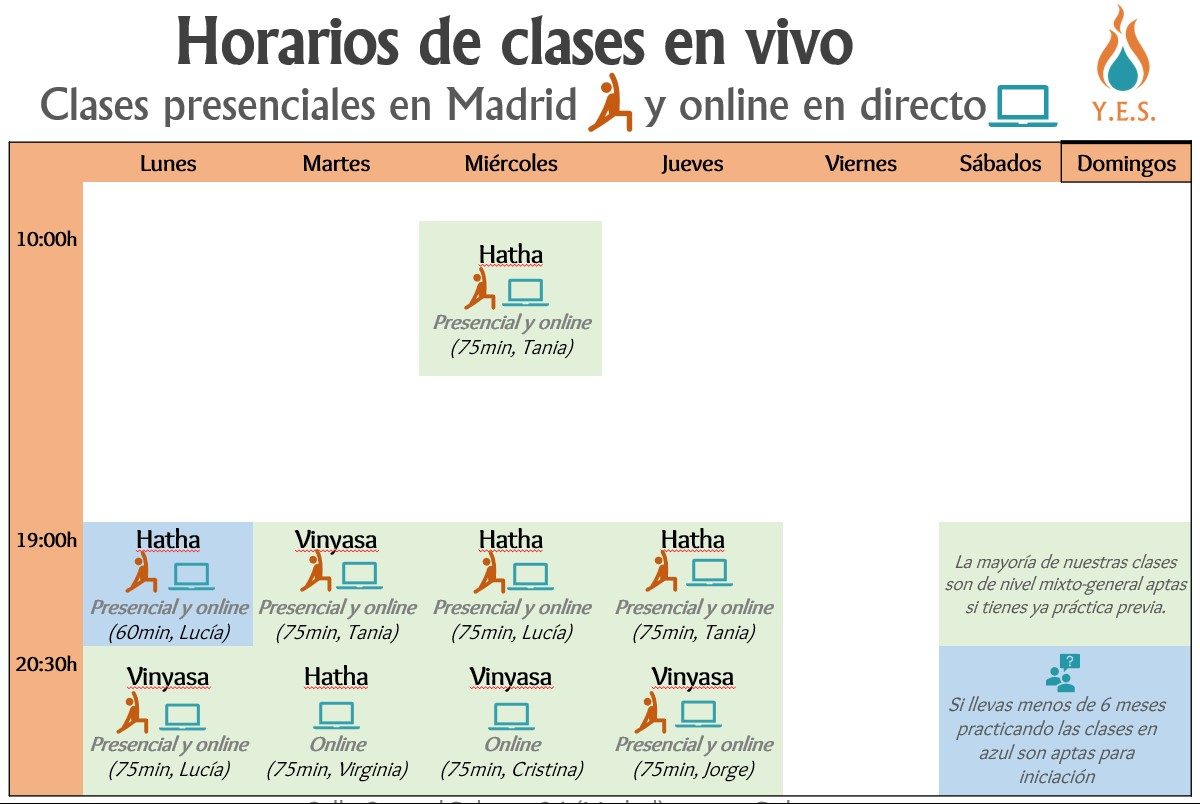Clases de yoga en Arganzuela Delicias Madrid
